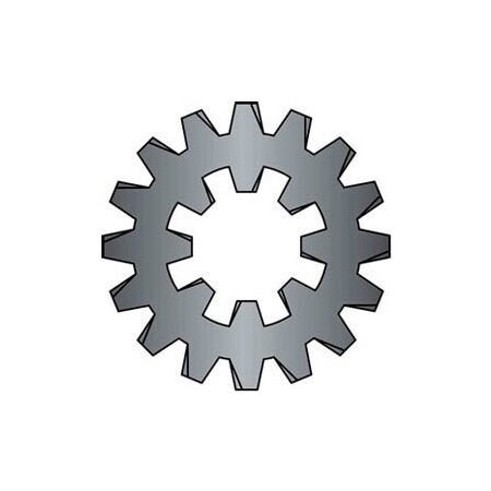 Titan Fasteners Internal/External Tooth Lock Washer, Steel, Zinc Plated Finish BHA08